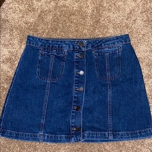 Topshop Denim Mini Skirt Size 8!